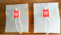 65*80mm pyramid tea bag with string and tag Biodegradable Empty Nylon Pyramid Tea Bags